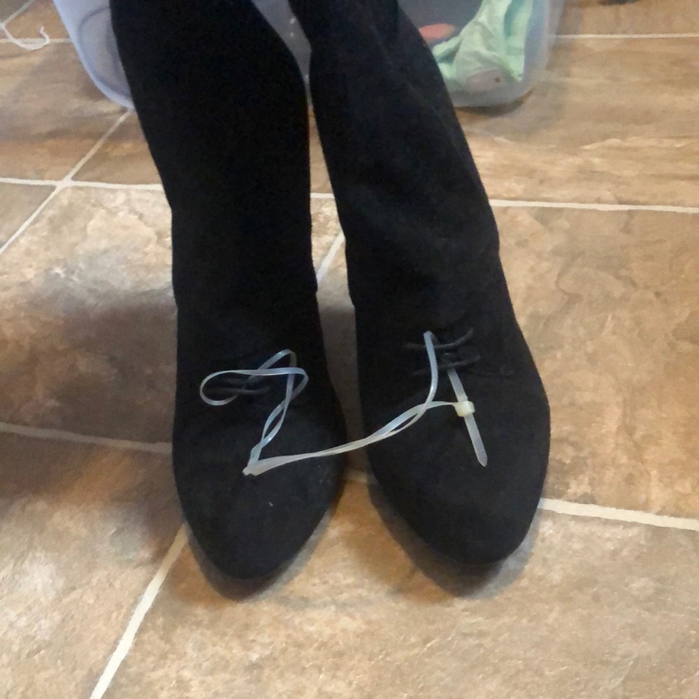 Black over the knee Dolce & Gabbana Suede Boots!